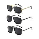 Óculos de sol masculino Punk, Aviator Square, Uv400, Twin-Beam, Novo Óculos de sol masculino Punk, Aviator Square, Uv400, Twin-Beam, Novo