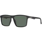 Óculos de Sol Masculino Quadrado Polarizado UV400 Preto e Verde Original Village Heaven 6277