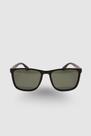 Óculos de Sol Masculino Quadrado Preto Fosco
