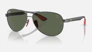 Óculos De Sol Masculino Ray-Ban RB8331-M F001/71 61 Ferrari Fibra de Carbono Óculos De Sol Masculino Ray-Ban RB8331-M F001/71 61 Ferrari Fibra de Carbono
