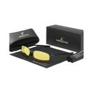 Óculos De Sol Masculinos Polarizados UV400 Com Armação De Liga Metálica KINGSEVEN Retangulares Para