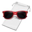 Óculos de sol MEETSUN Classic Retro Square Polarizados UV400 Vermelhos