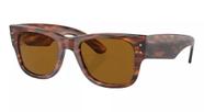 Oculos De Sol Mega Wayfarer Marrom Lentes Marrom - Original Importado Italia