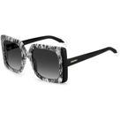 Óculos de sol Missoni MIS 0089/S 1EI preto padrão cinza para mulheres Óculos de sol Missoni MIS 0089/S 1EI preto padrão cinza para mulheres