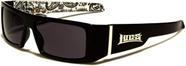 Óculos de sol MODA Locs masculinos Hardcore Wrap Around com bandana