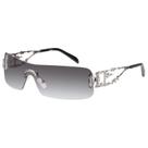Óculos de sol mosanana Rimless Y2K MS52350 prata para mulheres