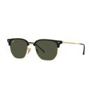 Óculos de Sol New Clubmaster Polido Preto sobre Ouro Ray-Ban