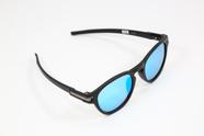 Óculos de Sol Ocean HD acetato preto fosco as lentes em azul oceano espelhada