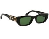 Óculos De Sol Off White Fillmore Black OERI124 1055-49 Óculos De Sol Off White Fillmore Black OERI124 1055-49