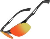 Óculos de Sol para Esportes Proteção UV em Metal AlMg Leve -