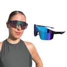 Óculos de Sol Performance Máscara Kiev Azul Esporte Corrida Ciclismo Polarizado UV400