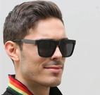 Óculos De Sol Polarizado Black Masculino Square Uv 400 - OMG - Jsooyan