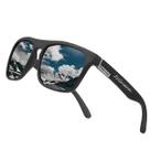 Óculos de Sol Polarizado Masculino Preto Square Vintage Com Proteção UV - Zellmann ORIGINAL Óculos de Sol Polarizado Masculino Preto Square Vintage Com Proteção UV - Zellmann ORIGINAL