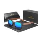 Óculos de Sol Polarizados de Madeira - Modelo Retrô com Proteção UV400