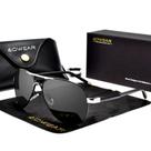 Óculos De Sol Polarizados Espelho Aviador Estilo Piloto com proteção Uv400