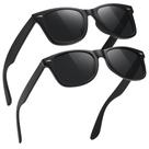 Óculos de Sol Polarizados MEETSUN - Retro Clássico - Pacote com 2 Unidades (C3, Preto Fosco) Óculos de Sol Polarizados MEETSUN - Retro Clássico - Pacote com 2 Unidades (C3, Preto Fosco)