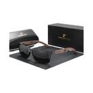 Óculos De Sol Polarizados Vintage De Madeira KINGSEVEN Proteção UV400 Quadrados Da Moda Para Homens