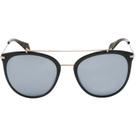 Óculos de Sol Police SPL405 Feminino Redondo em Acetato Preto