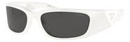 Óculos De Sol Prada Pr A14s 1425s0 60-18 120 Borboleta Branco-talco Cinza-escuro Óculos De Sol Prada Pr A14s 1425s0 60-18 120 Borboleta Branco-talco Cinza-escuro