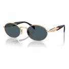 Óculos De Sol Prada Pr65zs Zvn09t 55 Cor Dourado Cor Da Armação Dourado Cor Da Haste Dourado Cor Da Lente Cinza