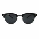 Óculos de sol preto brilho lente cinza UV Óculos de sol preto brilho lente cinza UV