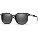 Óculos de Sol Preto Hexagonal Polarizado UV400 Casual Moderno Original Village Heaven 6505