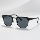 Óculos de Sol Preto Unissex Retrô UV400 Lente Fumê