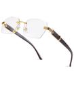 Óculos de sol Pro Acme Rimless Retangle para homens e mulheres