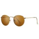 Óculos de sol Pro Acme Round Metal Frame Crystal Brown 50mm