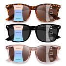 Óculos de sol progressivos femininos OPTOFENDY quadrados UV400, pacote com 3