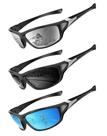 Óculos de sol QALLY polarizados para homens, esportes, proteção UV400