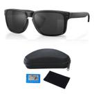 Óculos De Sol Quadrado Esportivo UV400 Polarizado Pesca Dirigir Preto N753