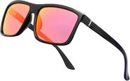 Óculos De Sol Quadrado Lentes com Proteção Uv400 Moderno