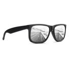 Óculos De Sol Quadrado Masculino Feminino Proteção UV400 Polarizado Prata