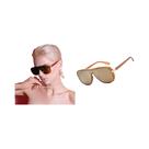 Óculos De Sol Quadrados Grandes Femininos Com Proteção UV400, Peça Única, Com Lentes Recicladas Óculos De Sol Quadrados Grandes Femininos Com Proteção UV400, Peça Única, Com Lentes Recicladas