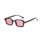 Óculos de Sol Quadrados Retrô Femininos - Estilo Leopardo Azul Gradiente com Proteção UV400