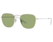 Óculos de Sol Ray Ban Frank Silver Bottle Green RB3857L 91984E-51 Óculos de Sol Ray Ban Frank Silver Bottle Green RB3857L 91984E-51