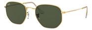 Oculos de Sol Ray-Ban Hexagonal RB3548N 001 Dourado G-15