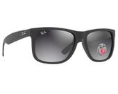 Óculos De Sol Ray Ban Justin Polarizado RB4165L 622/T3-55 Óculos De Sol Ray Ban Justin Polarizado RB4165L 622/T3-55