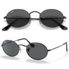 Óculos De Sol Ray Ban Oval Flat Lenses RB3547 Tamanho 54 Óculos De Sol Ray Ban Oval Flat Lenses RB3547 Tamanho 54