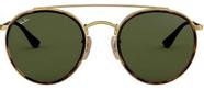 Óculos De Sol - Ray-ban - Rb3647nl 001 51 Cor 001 - Dourado/havana Com Lentes Verdes Cor Da Armação Dourado