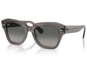 Óculos De Sol Ray Ban State Street Cinza Translúcido RB2186 136971-49