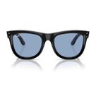 Óculos de Sol Ray-Ban Wayfarer Reverse Preto 0RBR0502S 66777 Óculos de Sol Ray-Ban Wayfarer Reverse Preto 0RBR0502S 66777
