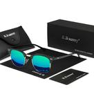 Óculos De Sol Redondos Polarizados UV400 HD Com Lentes Espelhadas Para Homens E Mulheres RBsunny Óculos De Sol Redondos Polarizados UV400 HD Com Lentes Espelhadas Para Homens E Mulheres RBsunny