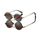 Óculos De Sol Redondos Vintage Para Homens E Mulheres, Estilo Punk, Lentes Gradientes, Design De Óculos De Sol Redondos Vintage Para Homens E Mulheres, Estilo Punk, Lentes Gradientes, Design De