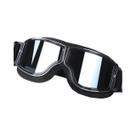 Óculos De Sol Retrô Dobráveis De Couro À Prova De Vento Para Capacete De Moto Acessórios Universais Óculos De Sol Retrô Dobráveis De Couro À Prova De Vento Para Capacete De Moto Acessórios Universais