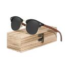 Óculos De Sol Retro Fashion Unissex Com Lentes Polarizadas UV400 HD E Armação De Madeira De Noz