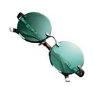 Óculos De Sol Retro Unissex Sem Armação Com Lentes Cristal Verde Escuro, Óculos De Moda Para Óculos De Sol Retro Unissex Sem Armação Com Lentes Cristal Verde Escuro, Óculos De Moda Para
