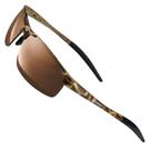 Óculos de sol ROCKNIGHT polarizados retangulares para homens UV400