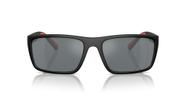 Óculos de sol Scuderia Ferrari 0FZ6003U Preto Fosco/Cinza Espelhado